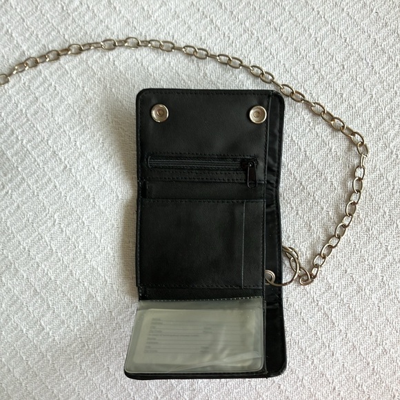 ☠️ Black Trifold Wallet with Skull and Cross ☠️ - Picture 5 of 13